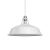  Dockyard Lampshade made of Enamelled Metal, with E27 Fixture, 38 cm Diameter White