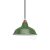  Bistrot Lampshade in Polished Metal with E27 Fixture, 30 cm Diameter Green