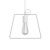  Metal Duedì Base Lampshade with Metal Lamp Holder Cover and E27 Lamp Holder White