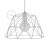  Dome XL Naked Cage Metal Lampshade with E27 Lamp Holder White