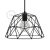  Dome XL Naked Cage Metal Lampshade with E27 Lamp Holder Black