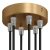  Cylindrical metal 6-hole ceiling rose kit