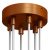  Cylindrical metal 6-hole ceiling rose kit