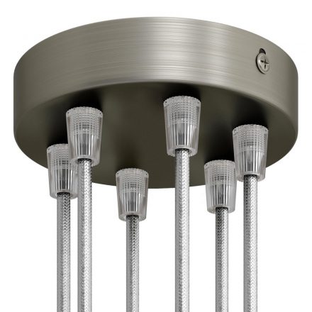  Cylindrical metal 6-hole ceiling rose kit