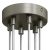  Cylindrical metal 6-hole ceiling rose kit