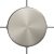  Cylindrical metal 4-sided hole ceiling rose kit (junction box)