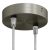  Cylindrical metal 2-hole ceiling rose kit