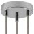  Cylindrical metal 3-hole ceiling rose kit