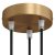  Cylindrical metal 3-hole ceiling rose kit