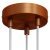  Cylindrical metal 3-hole ceiling rose kit