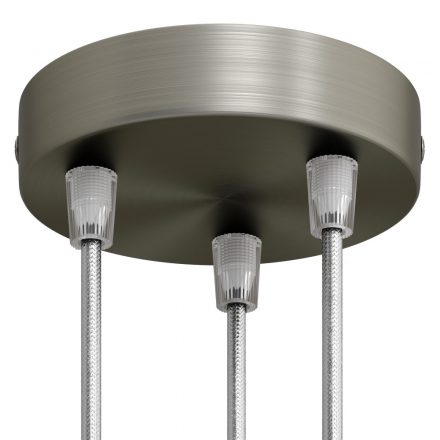  Cylindrical metal 3-hole ceiling rose kit