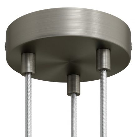  Cylindrical metal 3-hole ceiling rose kit