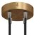  Cylindrical metal 4-hole ceiling rose kit