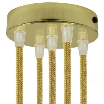  Cylindrical metal 5-hole ceiling rose kit