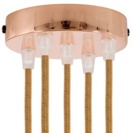  Cylindrical metal 5-hole ceiling rose kit