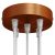  Cylindrical metal 5-hole ceiling rose kit