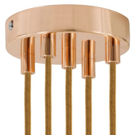  Cylindrical metal 5-hole ceiling rose kit