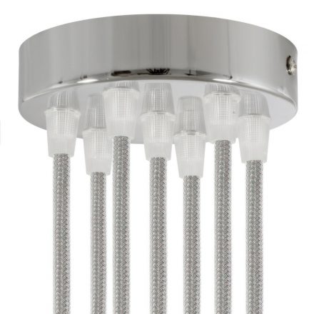  Cylindrical metal 7-hole ceiling rose kit