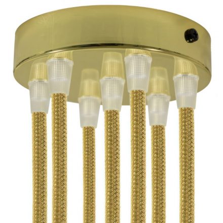  Cylindrical metal 7-hole ceiling rose kit