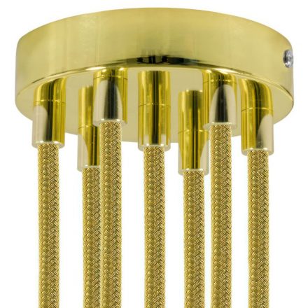  Cylindrical metal 7-hole ceiling rose kit