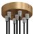  Cylindrical metal 7-hole ceiling rose kit