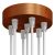  Cylindrical metal 7-hole ceiling rose kit