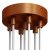  Cylindrical metal 7-hole ceiling rose kit