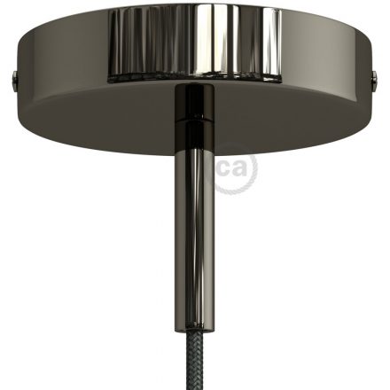  Cylindrical metal ceiling rose set with 7 cm cable clamp