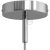  Cylindrical metal ceiling rose set with 7 cm cable clamp