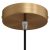  Cylindrical metal ceiling rose set