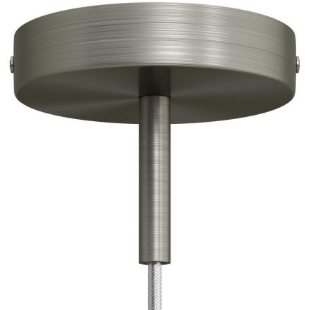  Cylindrical metal ceiling rose set with 7 cm cable clamp