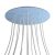  Round XXL Rose-One 14 hole and 4 side hole ceiling rose set, 400 mm