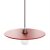  UFO COLOR, Painted Wood Lampshade Red