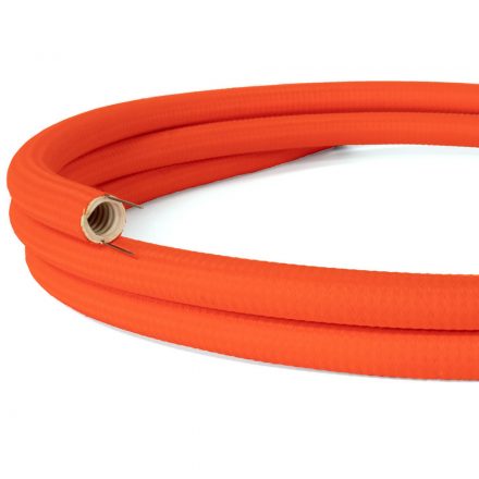  Creative-Tube flexible protective tube, Solid Color Fluo Orange RF15 fabric cover, diameter 20 mm