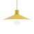  Swinging Enamel Metal Lampshade with E27 Socket Mustard Yellow