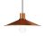  Swinging Enamel Metal Lampshade with E27 Socket White-Brushed Copper