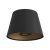 Impero Fabric Lampshade with E27 Mount for Table or Wall Lamps - Made in Italy Black Cinette