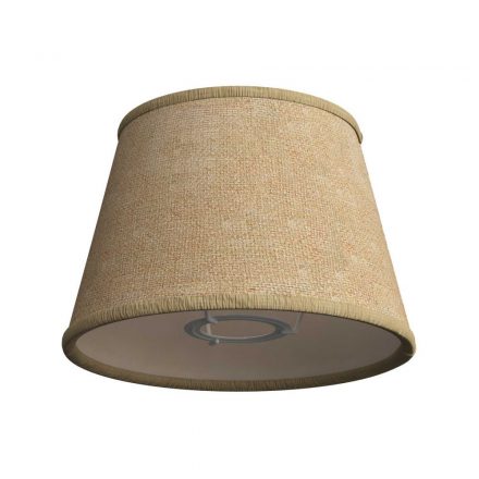  Impero Fabric Lampshade with E27 Mount for Table or Wall Lamps - Made in Italy Natural Jute