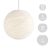  SPHERE LAMP SHADE MADE OF RUST - 100% HANDMADE WHITE POLYESTER