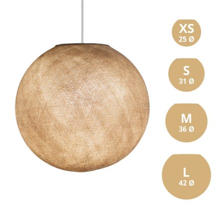  SPHERE LAMP SHADE MADE OF RUST - 100% HANDMADE SAND POLYESTER