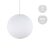  Handmade threaded Sphere Light lampshade white polyester XL size