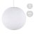  Handmade threaded Sphere Light lampshade white polyester XXL size