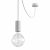 EIVA ELEGANT outdoor pendant lamp with 5 m textile cable, decentralizer, ceiling rose and lamp holder IP65 waterproof