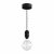  EIVA outdoor pendant lamp for lampshades with 1.5 m textile cable, silicone ceiling rose and lamp holder IP65 waterproof