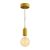  EIVA PASTEL outdoor pendant lamp with 1.5 m textile cable, colored silicone ceiling rose and lamp holder IP65 waterproof