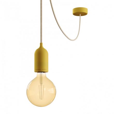  EIVA PASTEL outdoor hanging lamp with 5 mt textile cable, decentralizer, ceiling rose and lamp holder IP65 waterproof