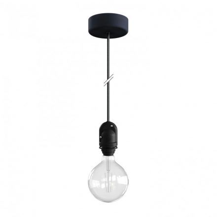  EIVA outdoor pendant lamp for lampshades with 1.5 m textile cable, silicone ceiling rose and lamp holder IP65 waterproof