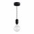  EIVA outdoor pendant lamp for lampshades with 1.5 m textile cable, silicone ceiling rose and lamp holder IP65 waterproof