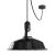  EIVA outdoor hanging lamp with lampshade, 5 m textile cable, decentraliser, ceiling rose and lamp holder IP65 waterproof