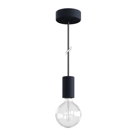  EIVA ELEGANT outdoor pendant lamp with 1.5 m textile cable, silicone ceiling rose and lamp holder IP65 waterproof